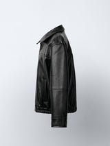 Aria | Faux Leather Bomber Jacket