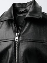 Aria | Faux Leather Bomber Jacket