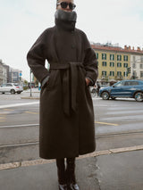 Eliza | Belted Wool Blend Coat