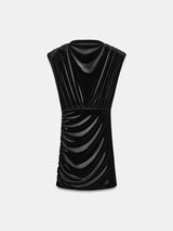 Noelle | Velvet Shoulder Pad Mini Dress