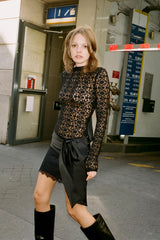 Mia | Lace Bow Mini Skirt