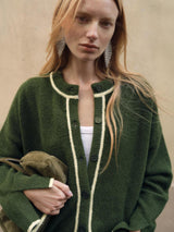 Eloria | Cardigan | Contrast Trims