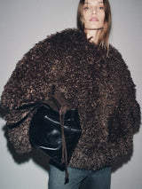 Ivy | Textured Faux Fur Jacket