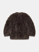 Ivy | Textured Faux Fur Jacket