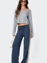Avery | Contrast Stripe Sweatpants