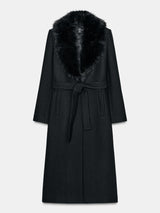 Elowen | Luxe Wool & Faux Fur Coat