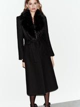 Elowen | Luxe Wool & Faux Fur Coat