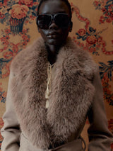 Elowen | Luxe Wool & Faux Fur Coat