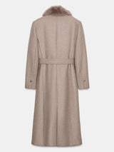 Elowen | Luxe Wool & Faux Fur Coat