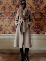 Elowen | Luxe Wool & Faux Fur Coat