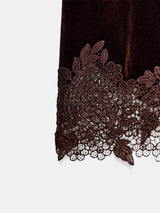 Elara | Velvet Lace Mini Dress