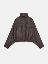 Noa | Chic Herringbone Bomber Jacket