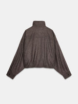 Noa | Chic Herringbone Bomber Jacket