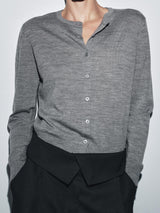 Elena | Wool Blend Foldover Trouser