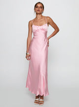 Delilah | Satin Maxi Dress