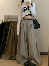 Emily | Wide Leg Pleated Trousers