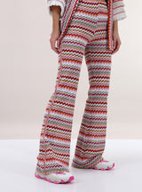 Ziggy | Chevron Knit Flare Trousers