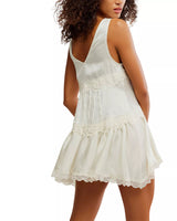 Morwenna | Lace Trim Mini Dress
