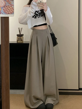 Emily | Wide Leg Pleated Trousers