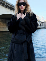 Celeste | Belted Faux Fur Coat