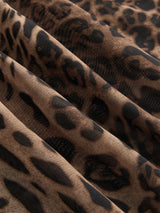 Nina | Leopard Chiffon Mini Dress