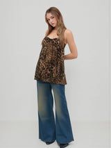 Nina | Leopard Chiffon Mini Dress