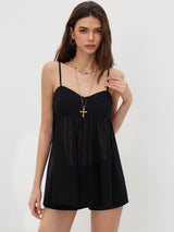 Nina | Leopard Chiffon Mini Dress