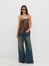 Nina | Leopard Chiffon Mini Dress