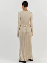 Ella | Ribbed Knit Midi Dress