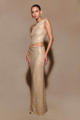 Kenny | Diamante Maxi Dress