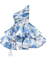 Daphne | Floral One Shoulder Mini Dress