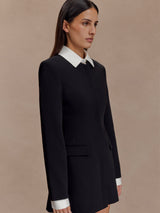 Audrey | Tailored Crepe Mini Dress