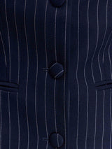 Hailey | Cinched Pinstripe Blazer