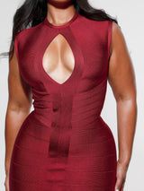 Aria | Cutout Bandage Midi Dress