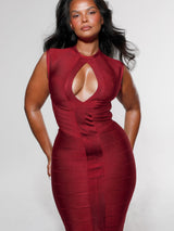 Aria | Cutout Bandage Midi Dress
