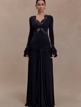Electra | Lace Panel Maxi Dress