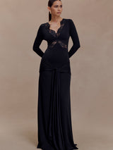 Electra | Lace Panel Maxi Dress