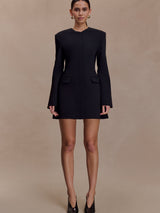Audrey | Tailored Crepe Mini Dress