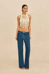 Madison | Beaded Halter Top