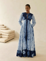 Elena | Tie Dye Button Maxi Dress