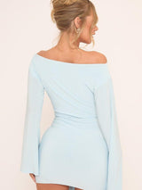 Elina | Draped Sleeve Mini Dress