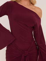 Elina | Draped Sleeve Mini Dress