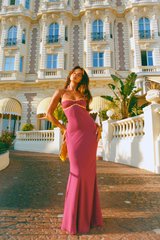 Liora | Wine Maxi Dress