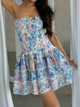 Kaylee | Strapless Floral Dress