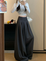 Emily | Wide Leg Pleated Trousers