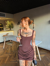 Mila | Draped Corset Mini Dress