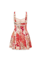 Cora | Floral Corset Mini Dress