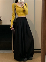 Emily | Wide Leg Pleated Trousers