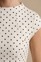 Marcelline | Polka Dot A Line Maxi Dress