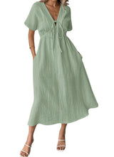 Elspeth | Tie-Front Midi Dress